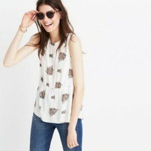 Madewell Ruffle Tank Top Top XS NWT!